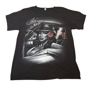 Alstyle Men’s Slow Ride Chicano Graphic T-Shirt Size Large